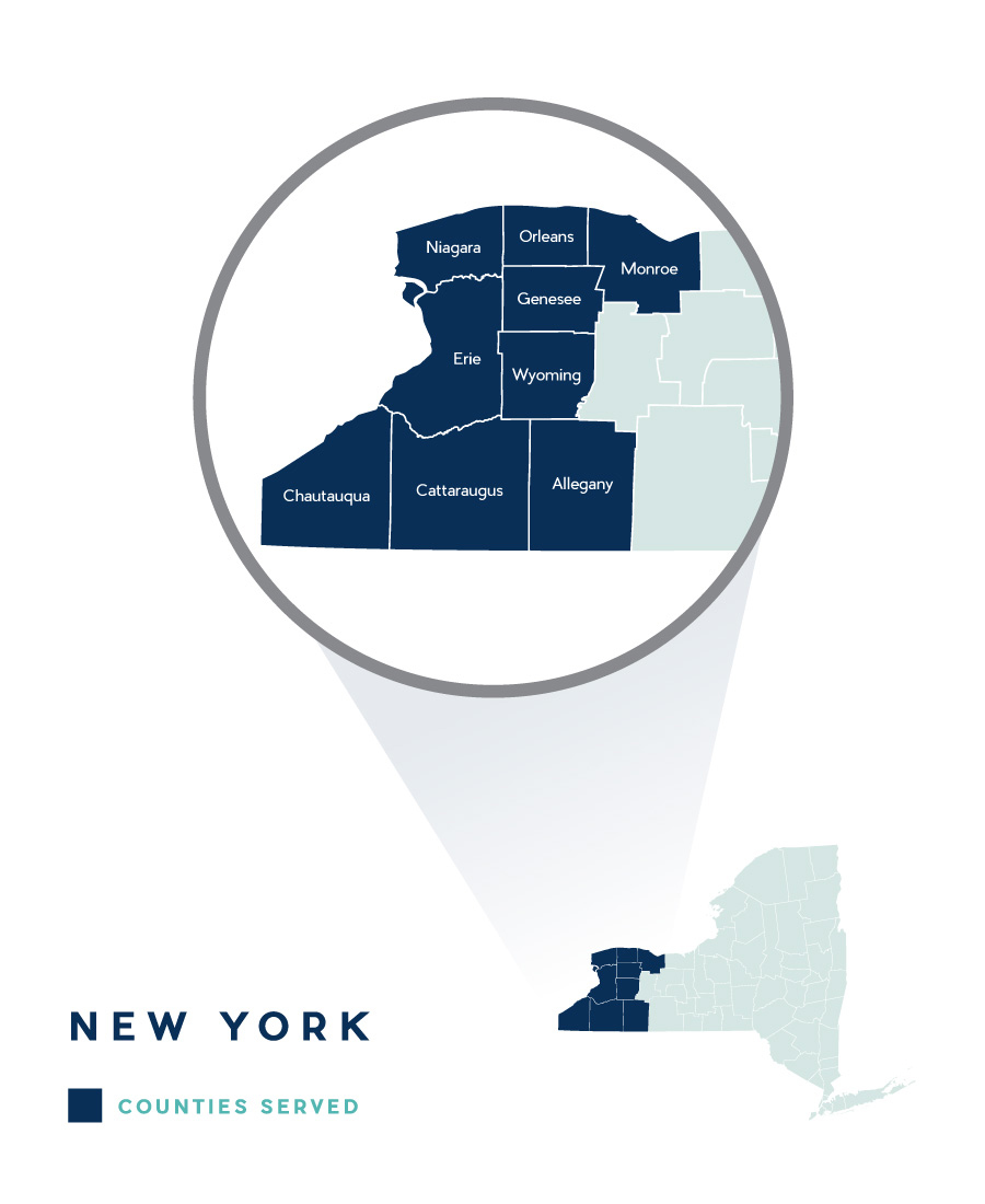 New York County map