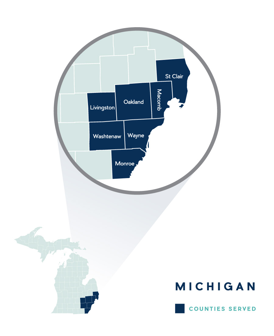 Michigan County map