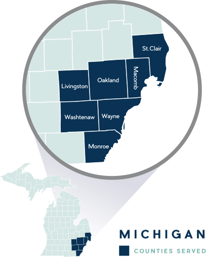 Michigan County map